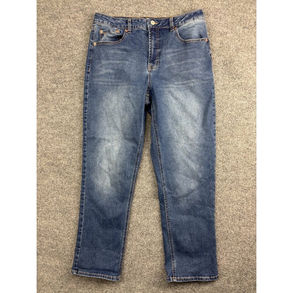 FRYE Jeans Womens 8/29 Blue Medium Wash Stretch Denim Straight Leg 5-Pocket